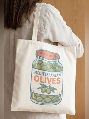 🫒 Hello Gorgeous! Fame Mediterranean Olives Tote Bag
